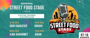 Početak avgusta u znaku vrhunske zabave u Tuzli na festivalu  „Admiral Street Food Stage“